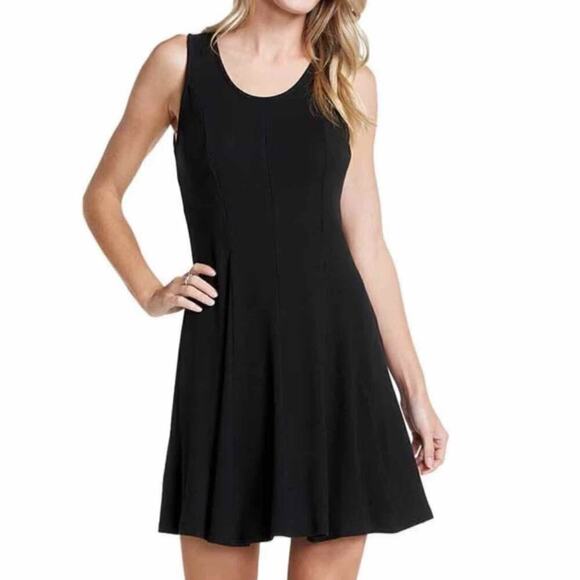 Toad & Co Daisy Ribbed Sleeveless Super Soft Knit Dress Size Large Black - Picture 5 of 9